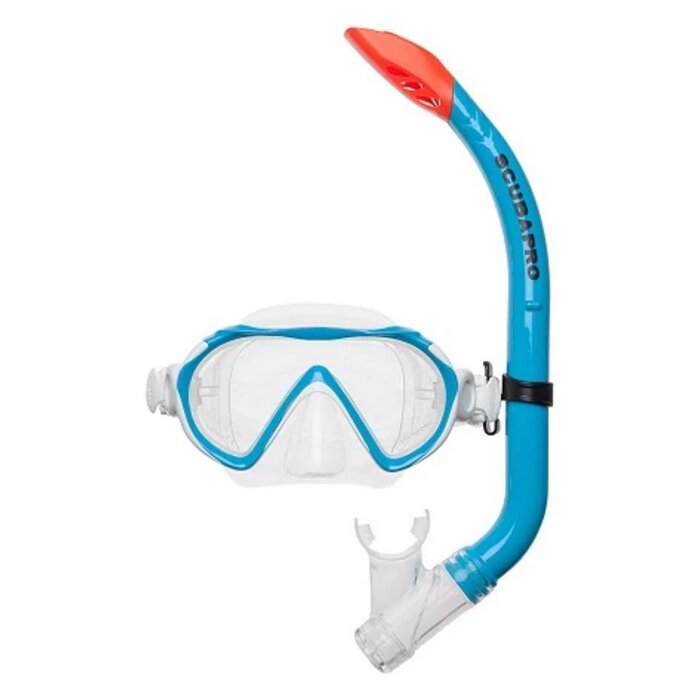 Scubapro Spider Combo Kinder Schnorchelset Blau